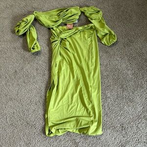 NWT SHEIN SXY Green Dress Set